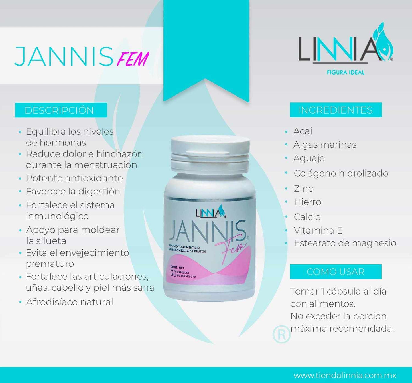 Linnia Jannis Fem 30 caps
