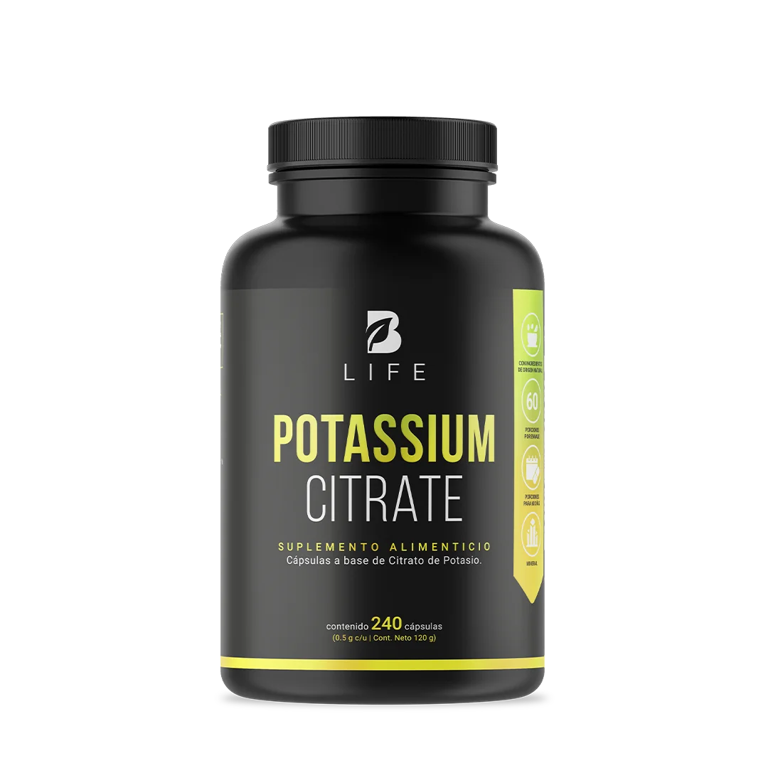 Potassium citrate Citrato de potasio 240 caps B LIFE