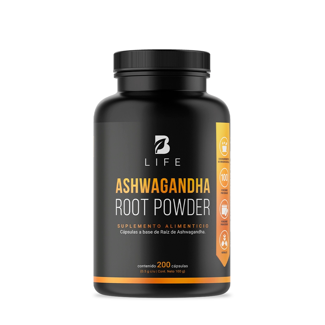 Ashwagandha root powder 200 caps B LIFE