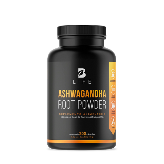 Ashwagandha root powder 200 caps B LIFE