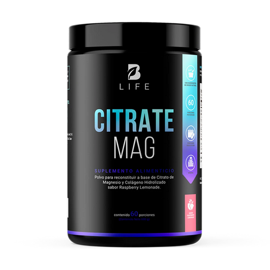 Citrate Mag Citrato de magnesio polvo 60 porciones B LIFE